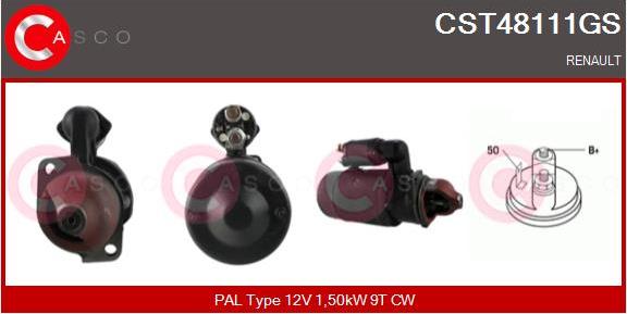 Casco CST48111GS - Стартер autospares.lv