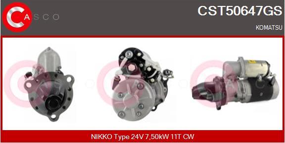 Casco CST50647GS - Стартер autospares.lv