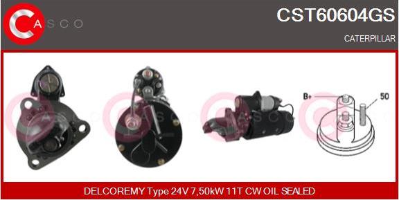 Casco CST60604GS - Стартер autospares.lv