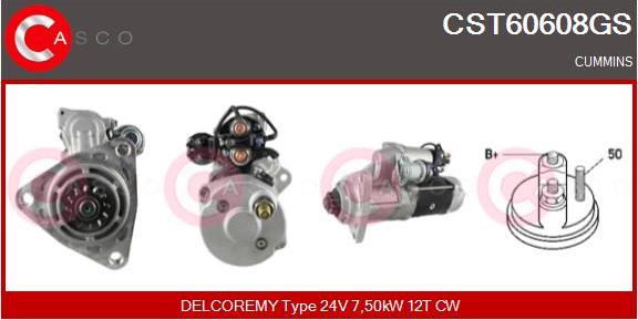 Casco CST60608GS - Стартер autospares.lv