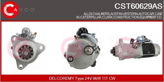 Casco CST60629AS - Стартер autospares.lv