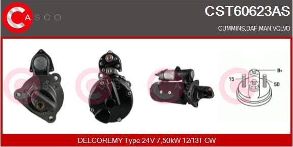 Casco CST60623AS - Стартер autospares.lv