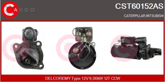 Casco CST60152AS - Стартер autospares.lv