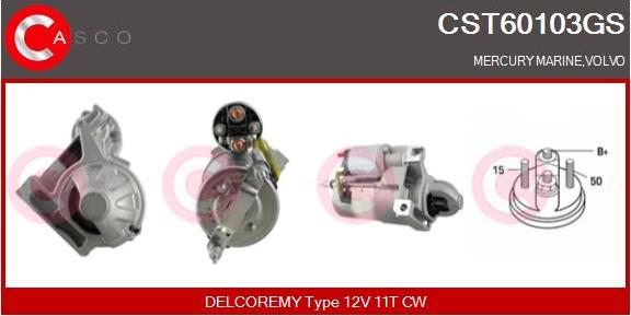 Casco CST60103GS - Стартер autospares.lv