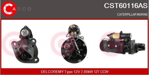 Casco CST60116AS - Стартер autospares.lv