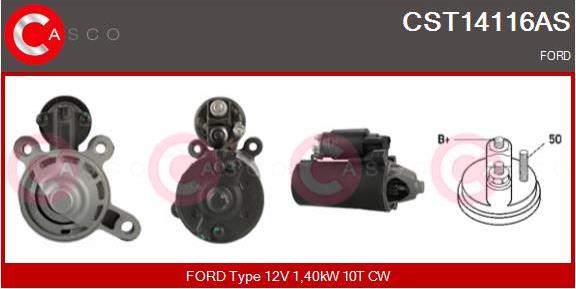 Casco CST14116AS - Стартер autospares.lv