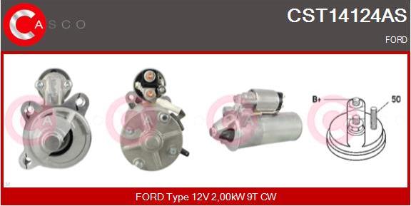 Casco CST14124AS - Стартер autospares.lv