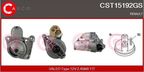 Casco CST15192GS - Стартер autospares.lv