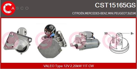 Casco CST15165GS - Стартер autospares.lv