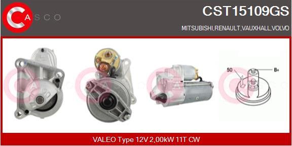 Casco CST15109GS - Стартер autospares.lv