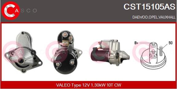 Casco CST15105AS - Стартер autospares.lv