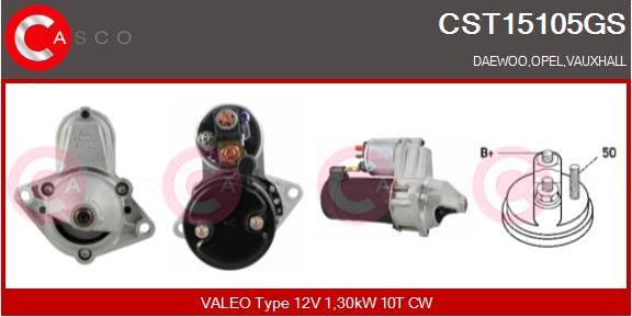 Casco CST15105GS - Стартер autospares.lv