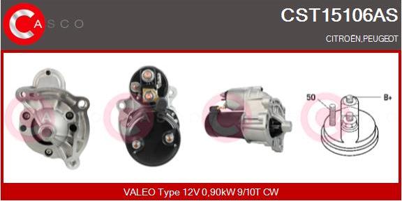 Casco CST15106AS - Стартер autospares.lv