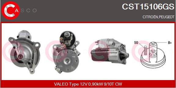 Casco CST15106GS - Стартер autospares.lv