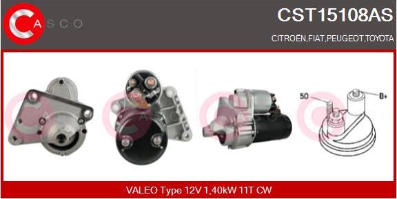 Casco CST15108AS - Стартер autospares.lv