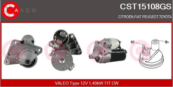 Casco CST15108GS - Стартер autospares.lv