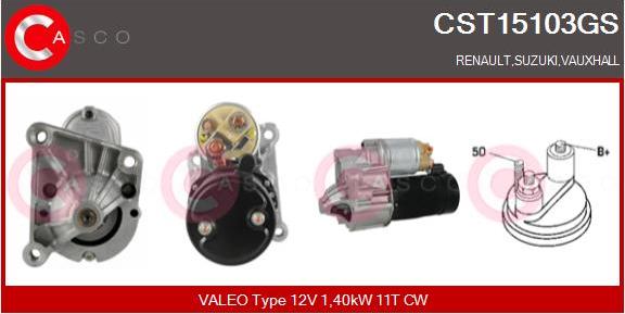 Casco CST15103GS - Стартер autospares.lv