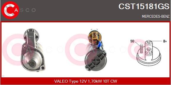 Casco CST15181GS - Стартер autospares.lv