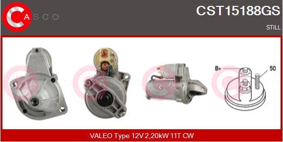 Casco CST15188GS - Стартер autospares.lv