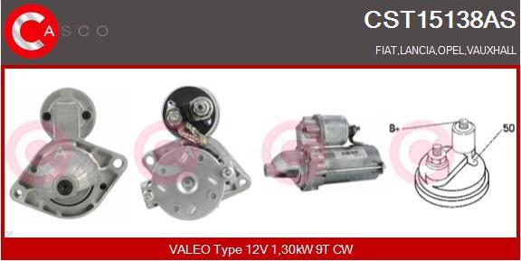 Casco CST15138AS - Стартер autospares.lv