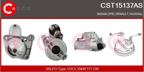 Casco CST15137AS - Стартер autospares.lv