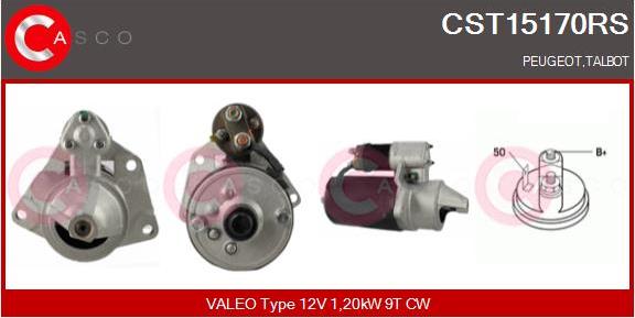 Casco CST15170RS - Стартер autospares.lv