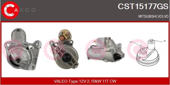 Casco CST15177GS - Стартер autospares.lv