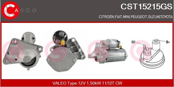 Casco CST15215GS - Стартер autospares.lv