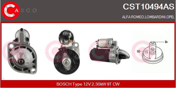 Casco CST10494AS - Стартер autospares.lv