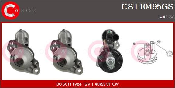 Casco CST10495GS - Стартер autospares.lv