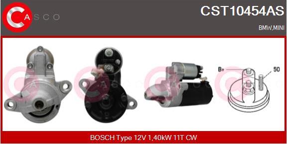 Casco CST10454AS - Стартер autospares.lv