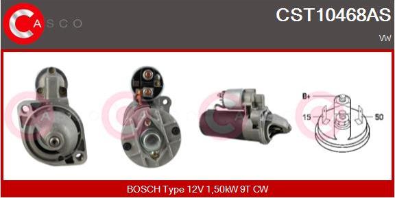 Casco CST10468AS - Стартер autospares.lv