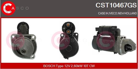 Casco CST10467GS - Стартер autospares.lv