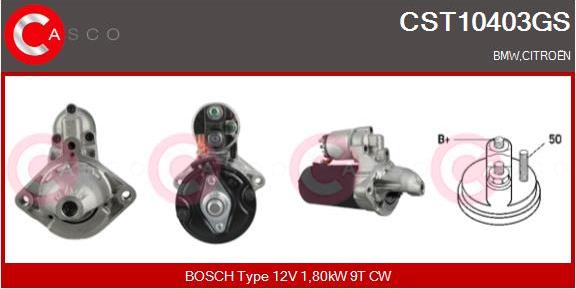 Casco CST10403GS - Стартер autospares.lv