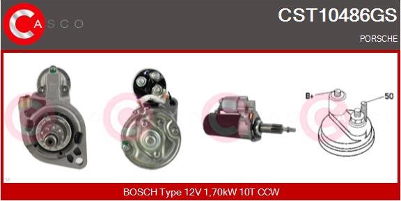 Casco CST10486GS - Стартер autospares.lv