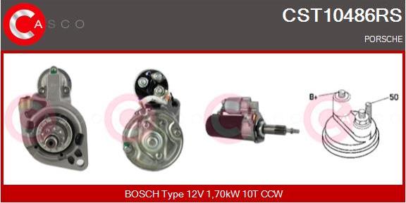 Casco CST10486RS - Стартер autospares.lv