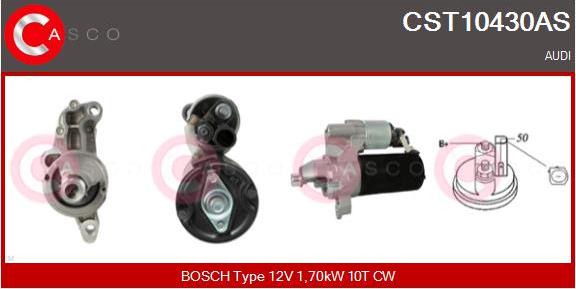 Casco CST10430AS - Стартер autospares.lv