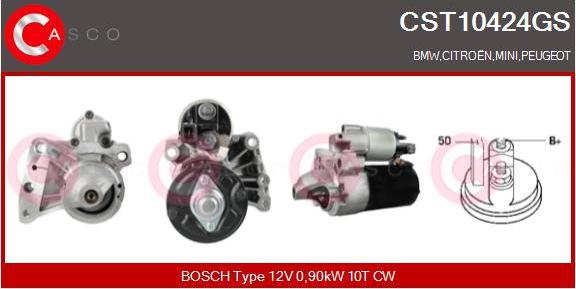 Casco CST10424GS - Стартер autospares.lv