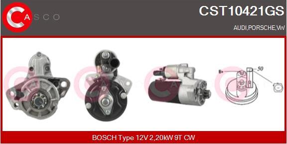 Casco CST10421GS - Стартер autospares.lv