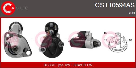 Casco CST10594AS - Стартер autospares.lv