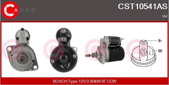 Casco CST10541AS - Стартер autospares.lv