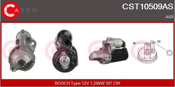 Casco CST10509AS - Стартер autospares.lv