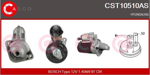 Casco CST10510AS - Стартер autospares.lv