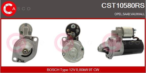 Casco CST10580RS - Стартер autospares.lv