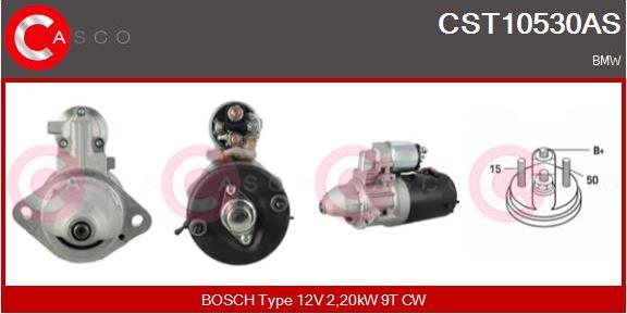 Casco CST10530AS - Стартер autospares.lv