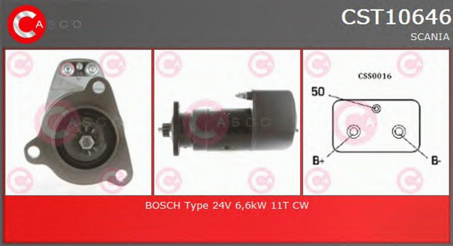 Casco CST10646 - Стартер autospares.lv