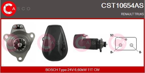 Casco CST10654AS - Стартер autospares.lv