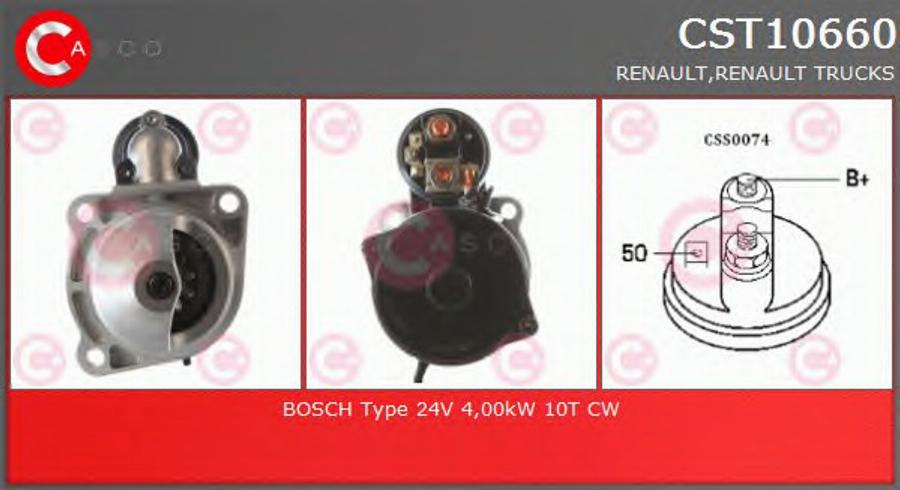 Casco CST10660 - Стартер autospares.lv