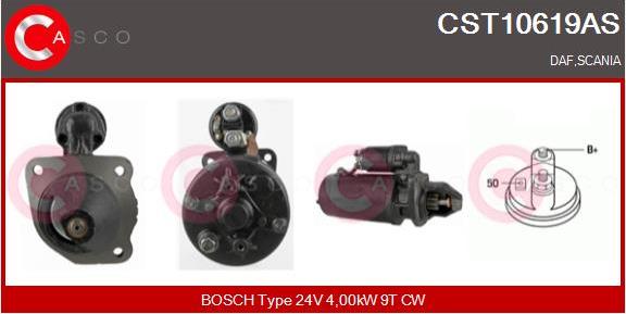 Casco CST10619AS - Стартер autospares.lv