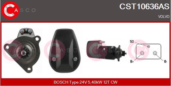 Casco CST10636AS - Стартер autospares.lv